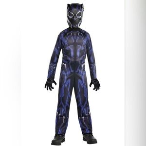 Kids Black Panther Costume - Black and Blue